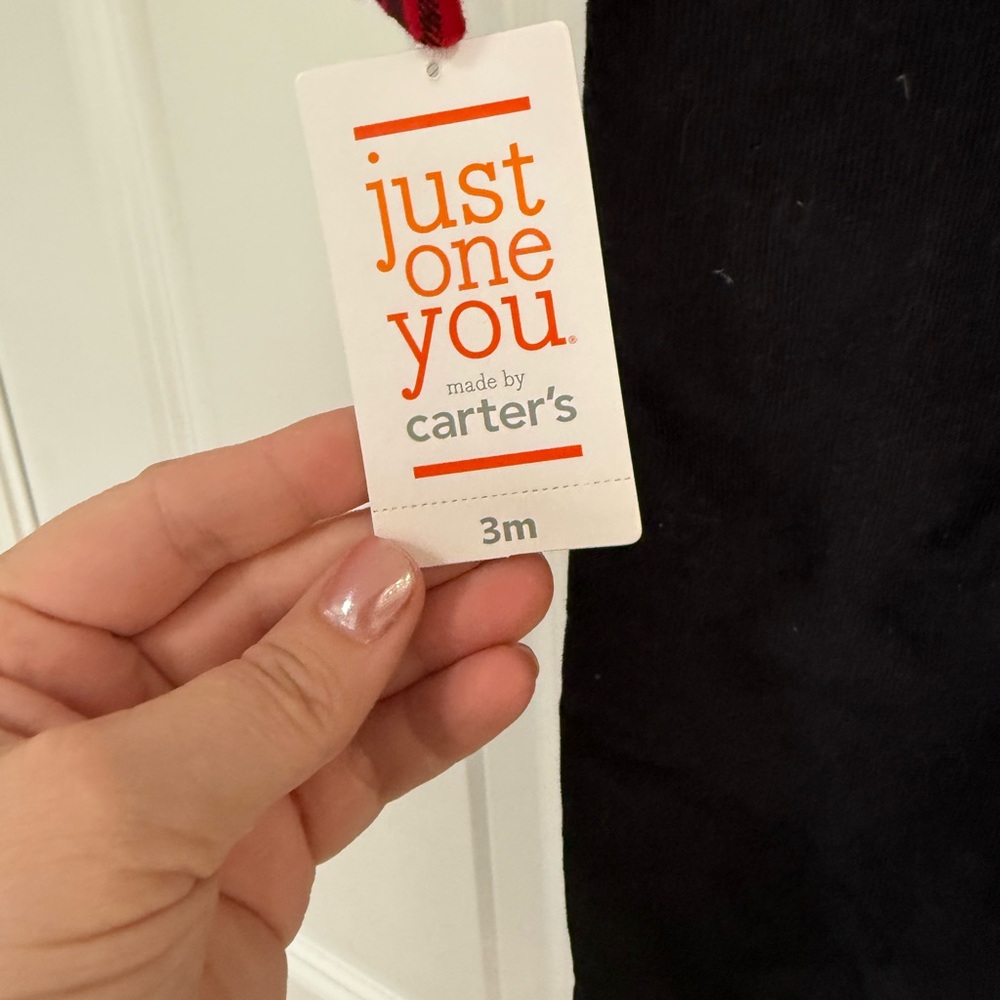 Carter's Baby Black Corduroy Overalls with Adjustable Straps - Picture 4 of 4